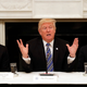 Tim Cook, Donald Trump, and Satya Nadella attend White House Tech Summit in June 2017